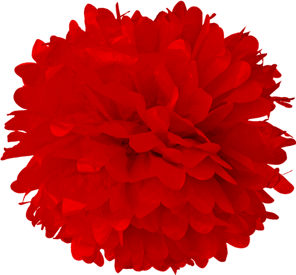 8 Red Tissue Pom Poms Lanterns And More - Turquoise Blue 10 Inch Tissue Paper Flower Pom-pom (600x582)