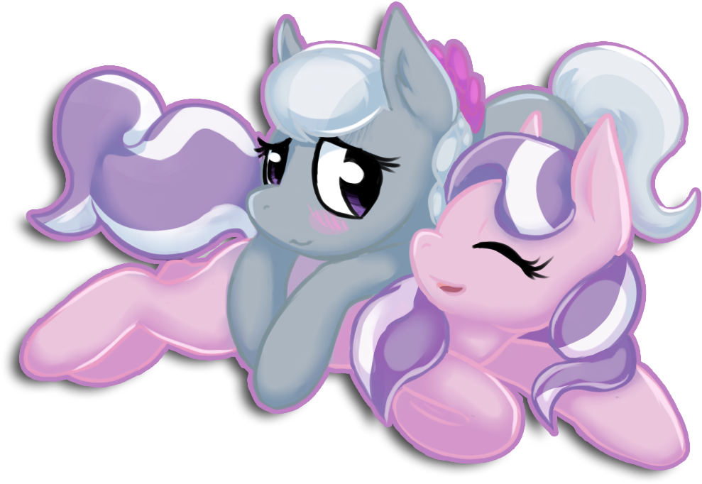 Lytschi, Blushing, Diamond Tiara, Lesbian, Missing - Diamond Tiara (1024x971)