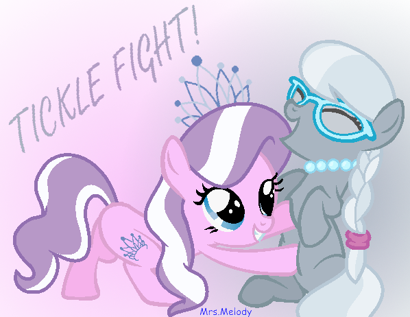 #1156538 - Artist - Dictatordave, Artist - Giraffer98, - Mlp Diamond Tiara Tickle (598x462)