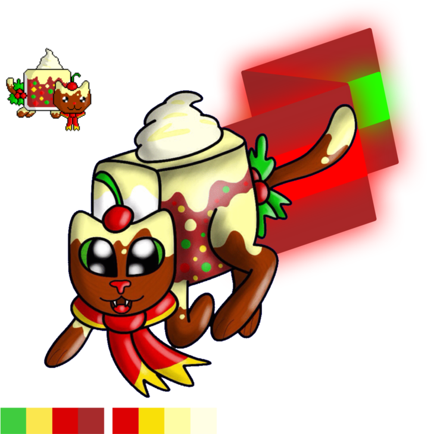 Fruit Cake Cat Adopt Open By Little Rolling Bean - Cartoon (886x902)