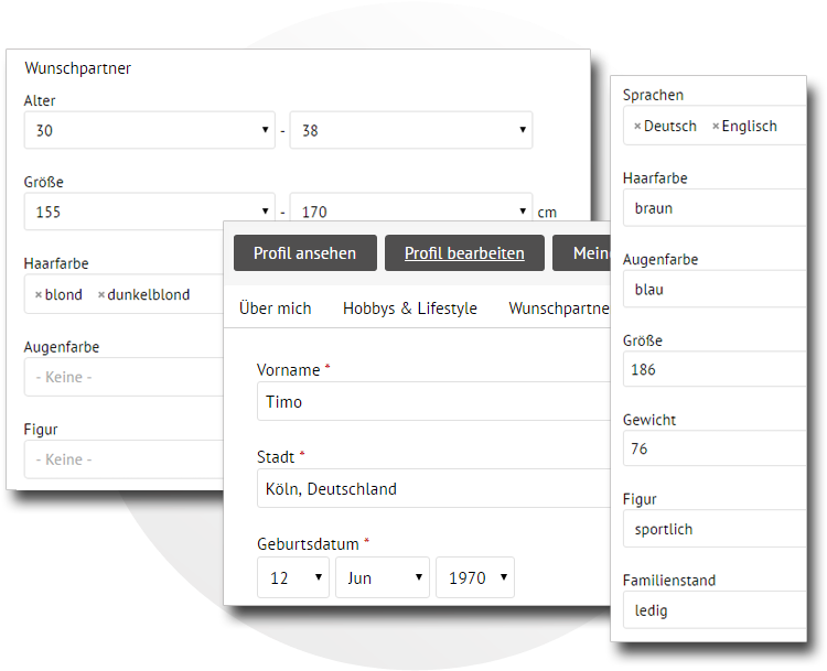 Einfache Profilgestaltung - Electronic Keyboard (855x608)