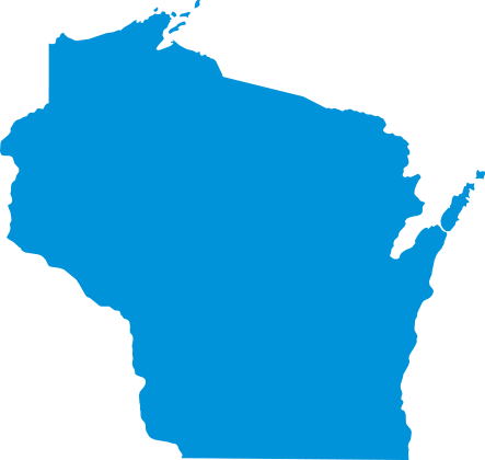 Map Of Wisconsin Vector (443x420)