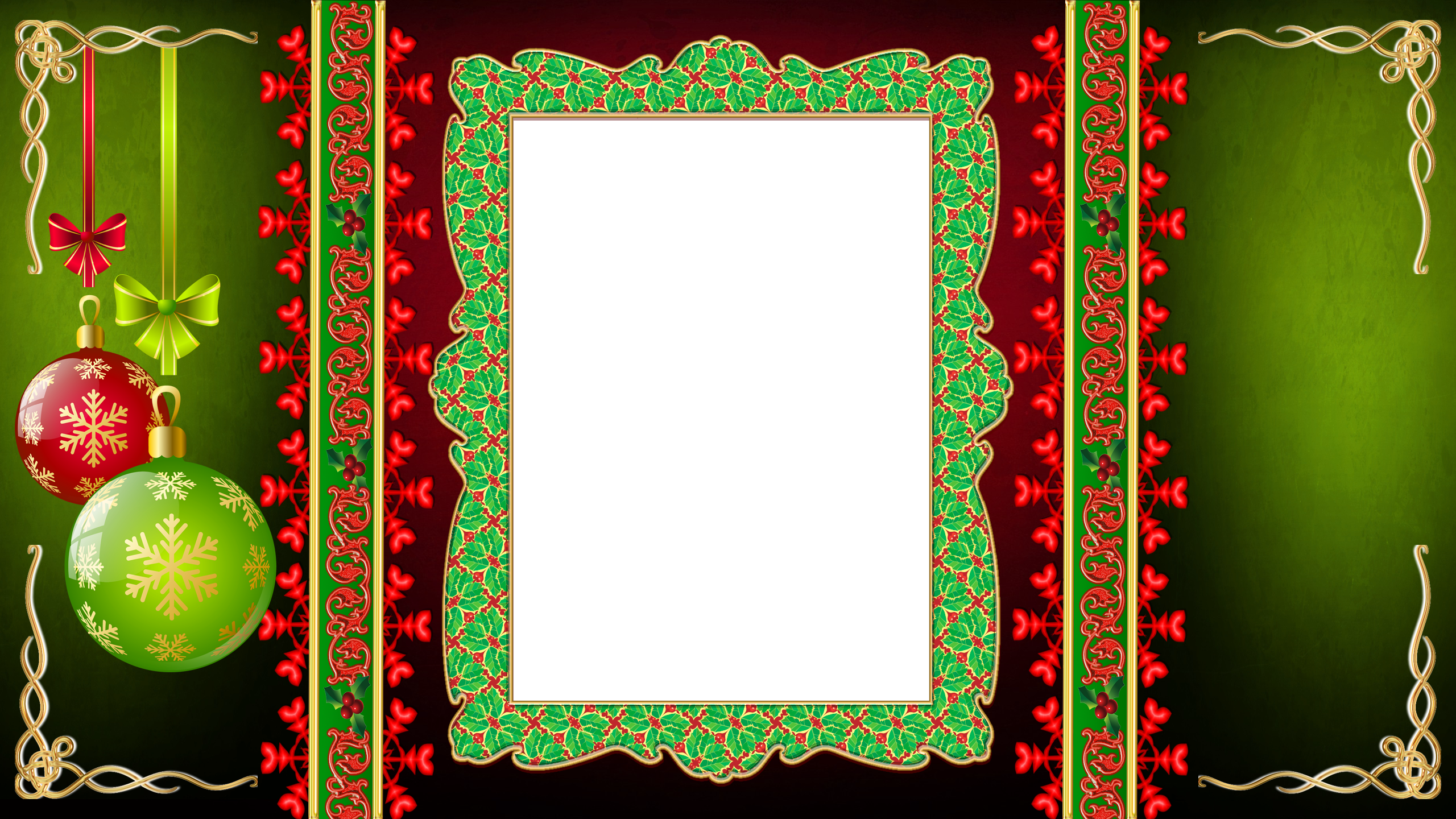 Christmas Grunge Frame By Writerfairy Christmas Grunge - Christmas Day (2560x1440)