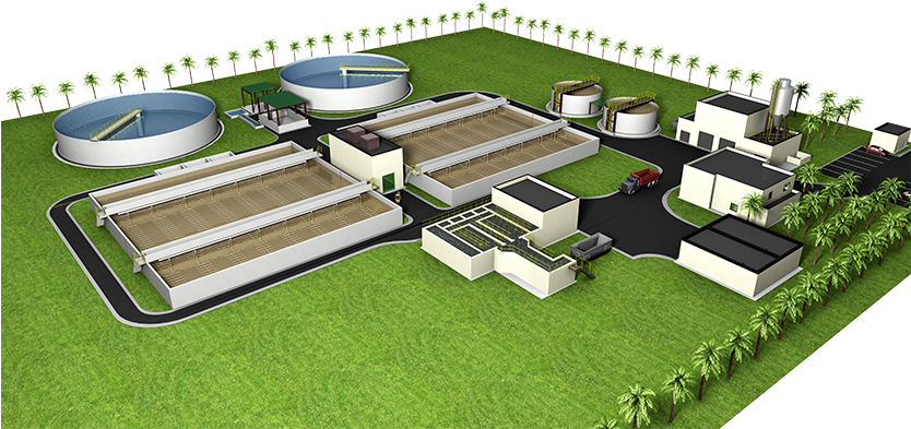 Municipal Wastewater Treatment - Floor Plan (833x417)