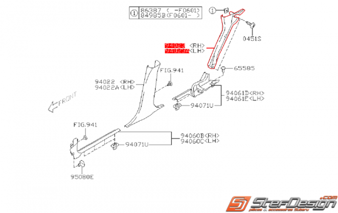 Garniture Intérieur De Banquette Arrière Wrx/sti 01-07 - Diagram (660x520)