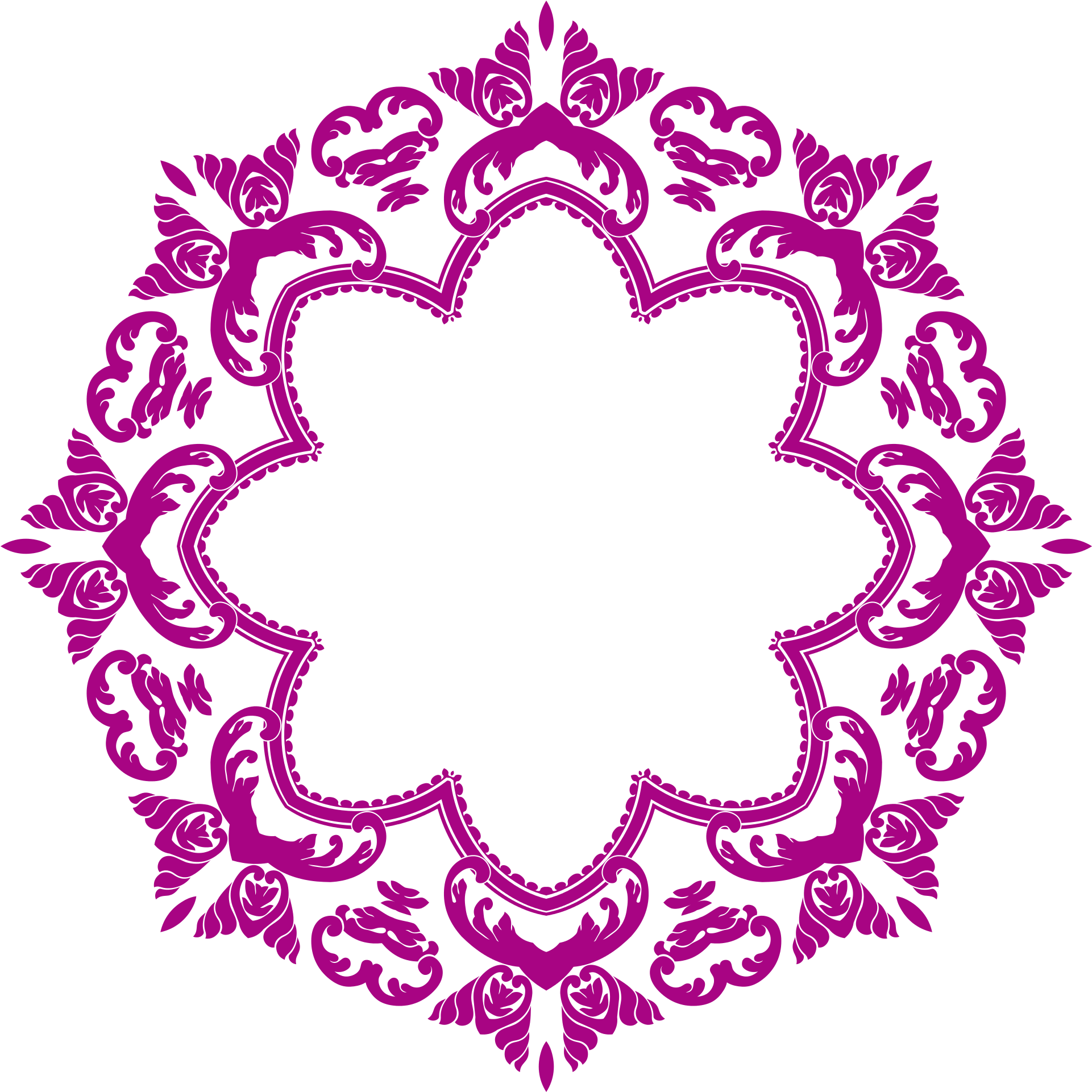 Flower Border Png Image - Romantisches Rosa Altes Rosechic-muster Porzellanteller (2008x2008)