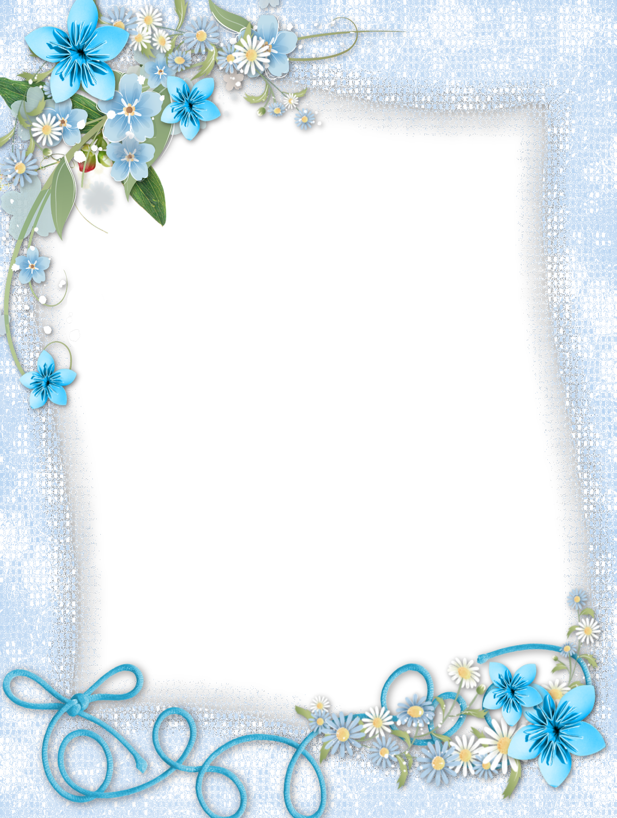 Turquoise Floral Border Png Photo - Castello Aragonese (1230x1630)