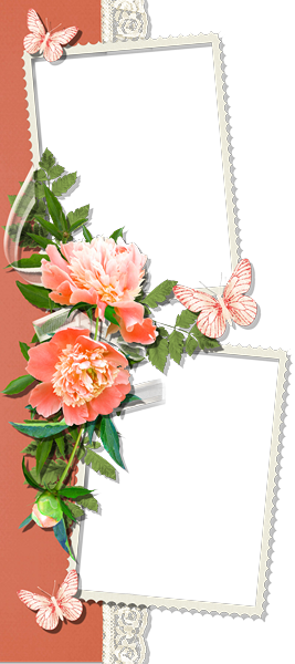 Valentine Love Fun Side Frame Cluster Freebie - Scrapbooking (267x600)