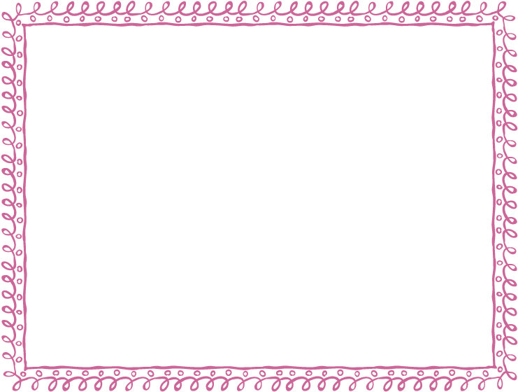 Dusty Rose Full Sheet Doodle Border - Landscape Borders Png (792x612)