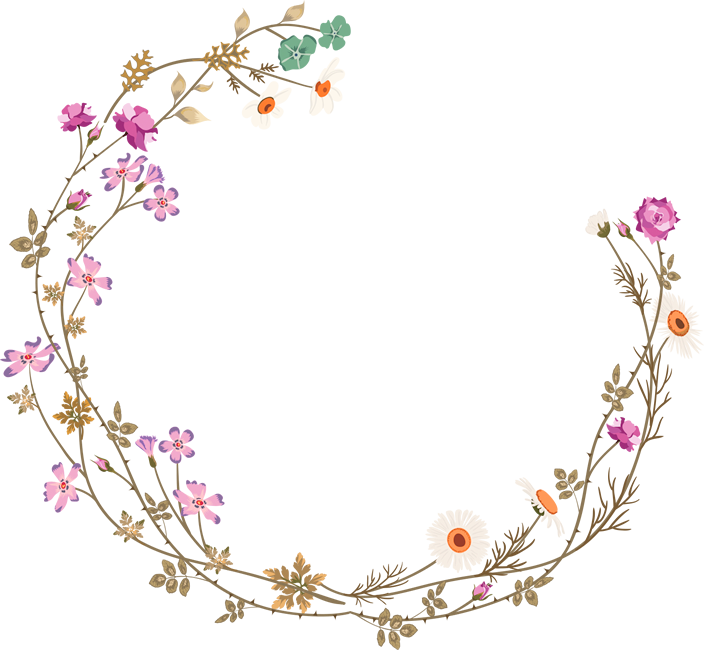 Borders And Frames Picture Frame Flower Clip Art - Flower Circle Border Png...
