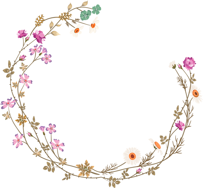 Borders And Frames Picture Frame Flower Clip Art - Flower Circle Border Png (704x650)