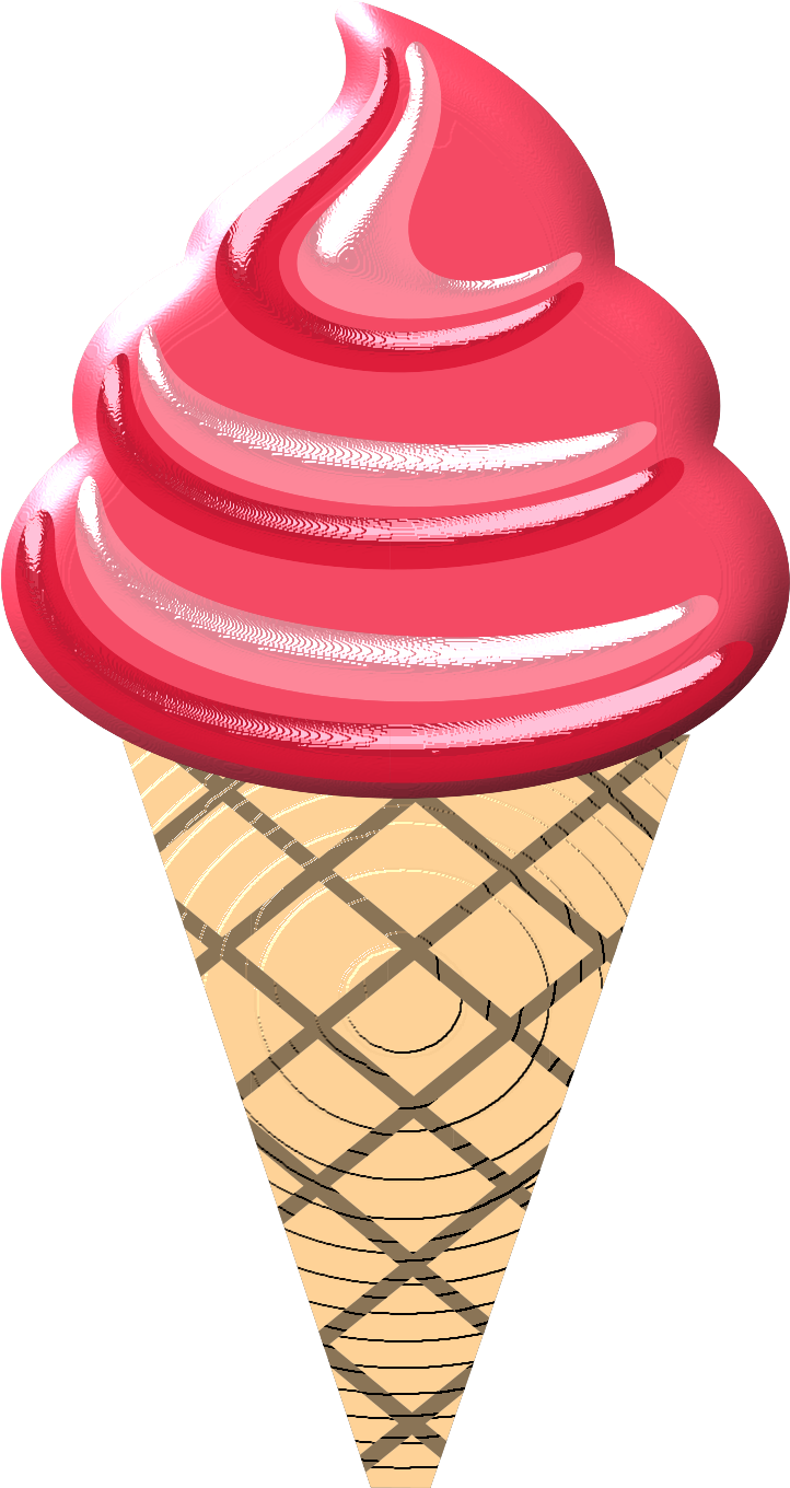 Ice Cream, Clip Art, Sweet Pastries, Conch Fritters, - Ice Cream Cone (865x1500)