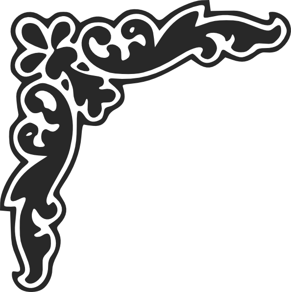 Corner Borders Clipart - Galli Aoud Str Set (594x596)