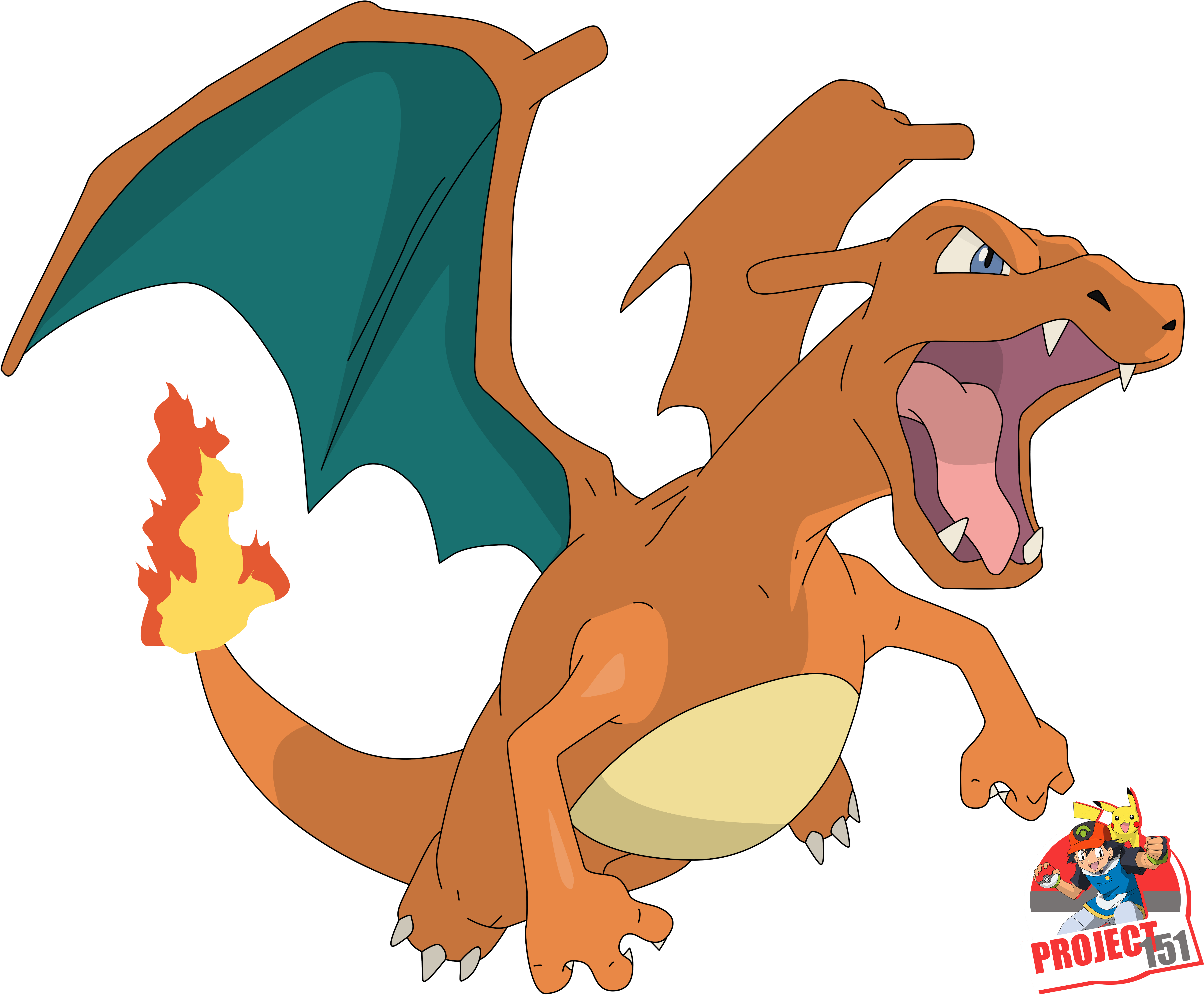 Charizard Render (5250x4500)