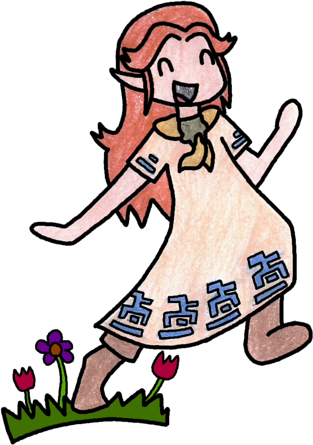 Malon Skipping By Shellegg - Cartoon (758x1053)