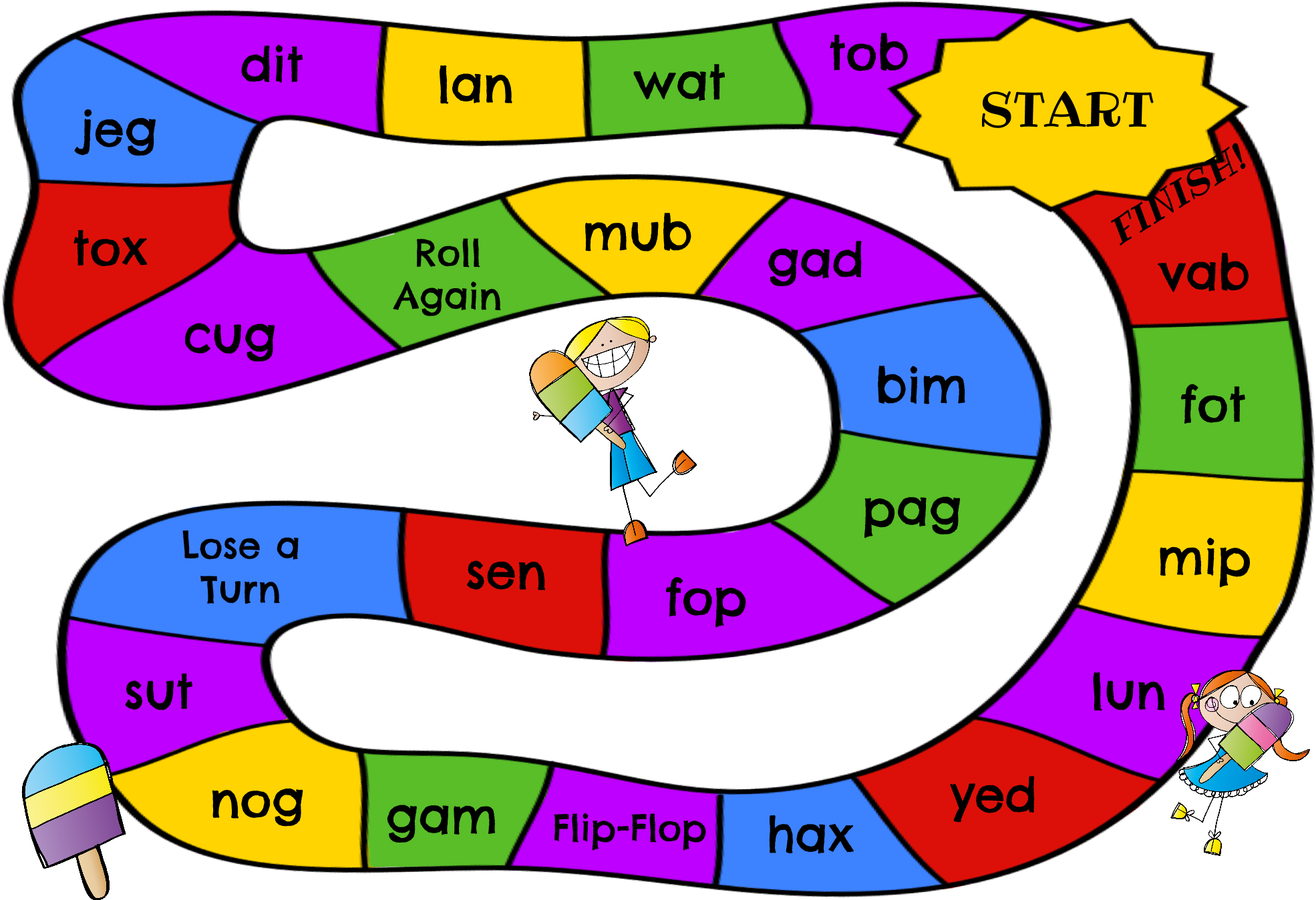 Flipping Nonsense Words Into Real Words - Kindergarten (2000x1414)