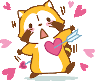 Little Raccoon 2 Animated Messages Sticker-0 - Sticker (400x307)