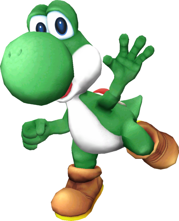 Smash Bros Dojo - Super Smash Bros Yoshi (600x739)