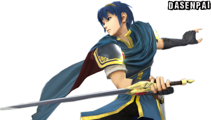 Ssb4 - Super Smash Bros Marth Png (688x387)