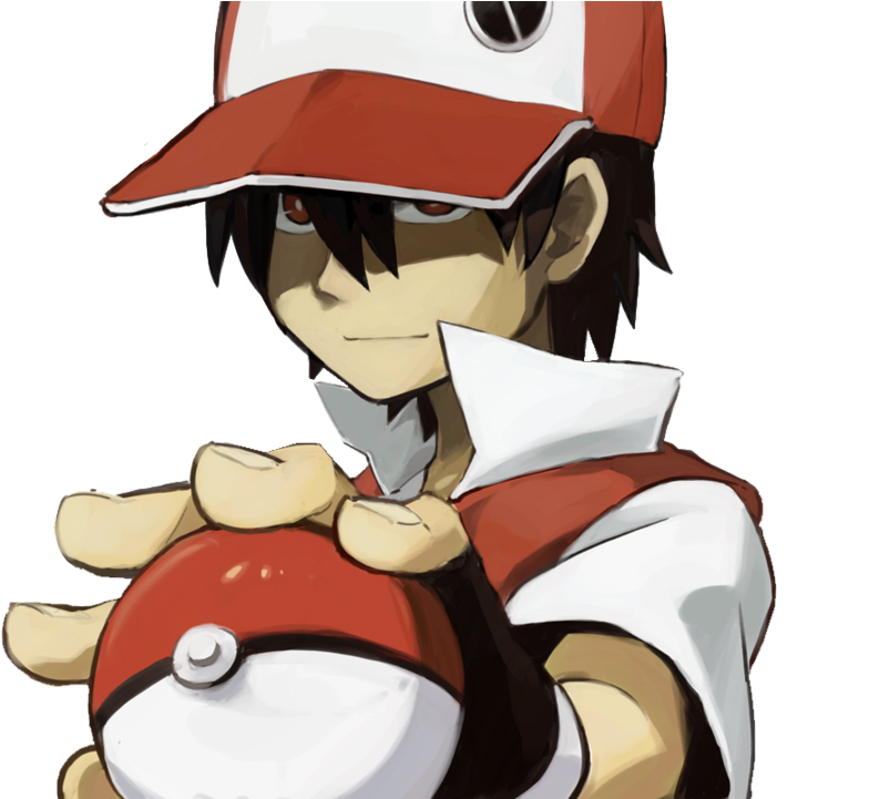 Pokemon Trainer Red Render By Oxeyclean D4xlibs - Pokemon Trainer Red Dark ...