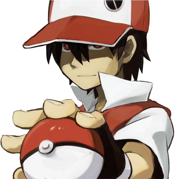 Pokemon Trainer Red Render By Oxeyclean D4xlibs - Pokemon Trainer Red Dark (900x720)