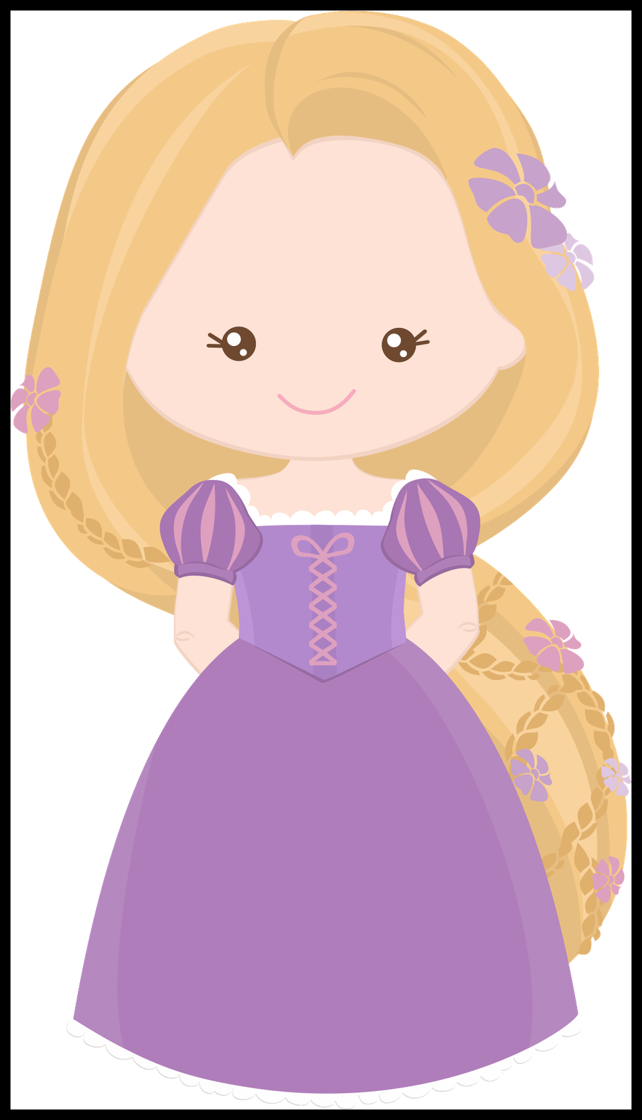 Marvelous Grafos Littleprincess Png Clipart Clip Art - Rapunzel Cute Clipart (930x1622)