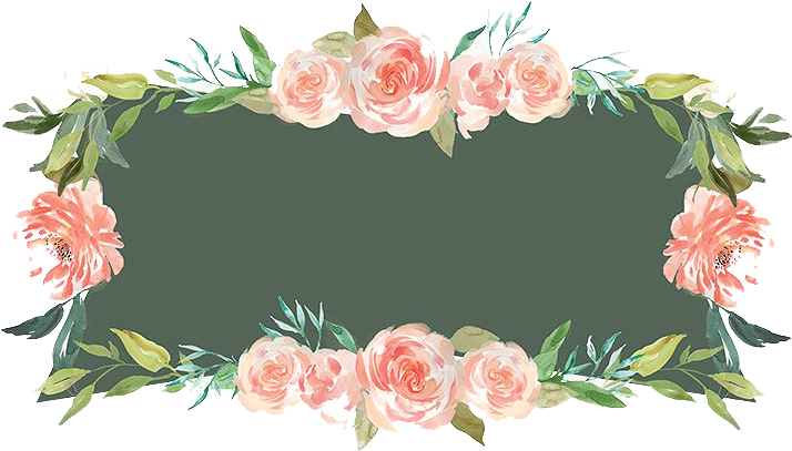Free Watercolor Floral Frame - Frame Floral Png (851x504)