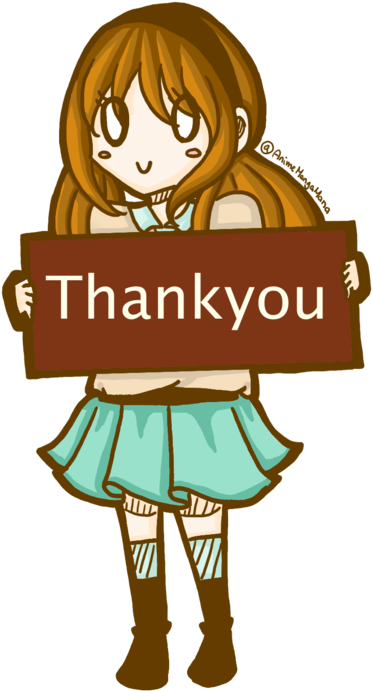 Thankyou Girl By Animemangamana - Thank You Girl Png (1024x768)