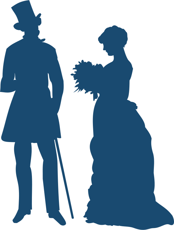 Mistress Loneliness - Victorian Silhouette Couple (605x800)