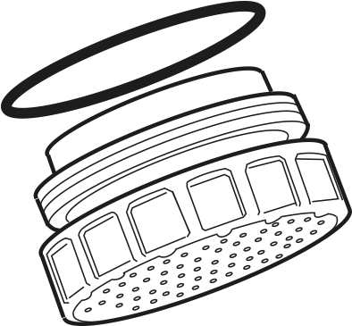 Rada 300r Adjustable Spray Cartridge - Line Art (409x381)
