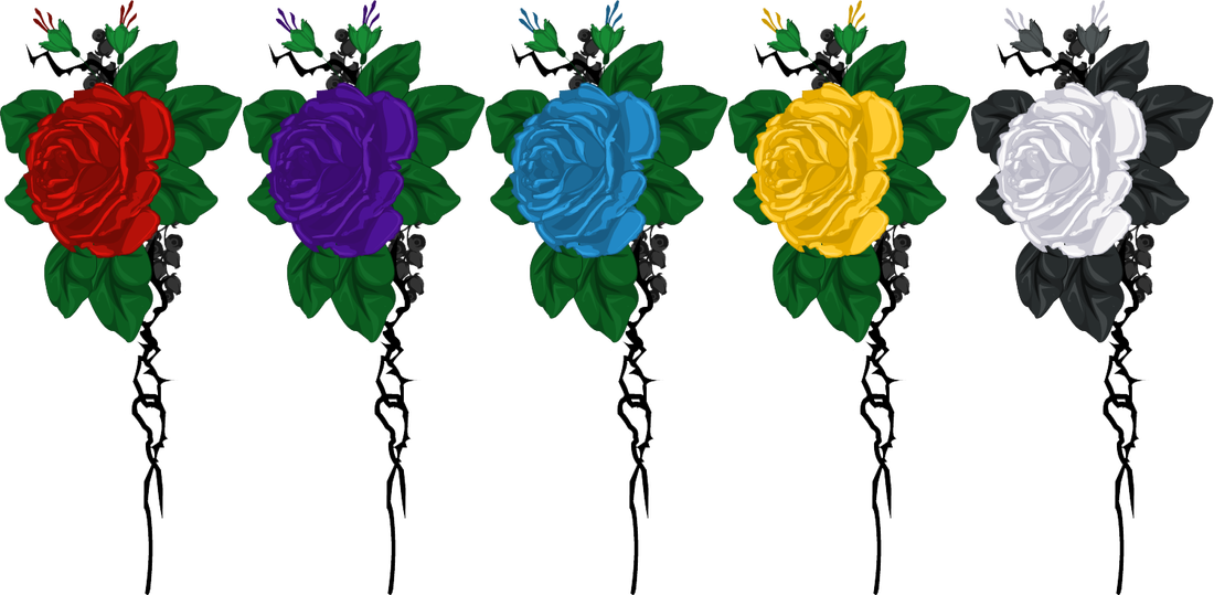 Rose Thorn Pants - Garden Roses (1100x539)