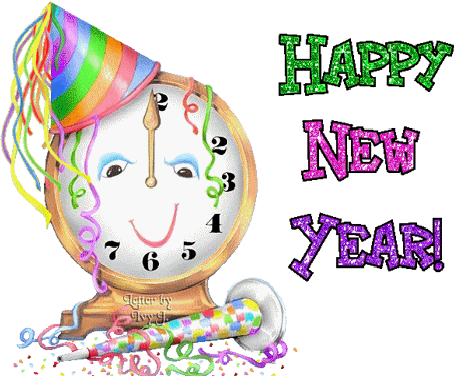 Animated Gif Transparent, Kesha Rose, Free Download - Happy New Year 2018 Animation (455x376)