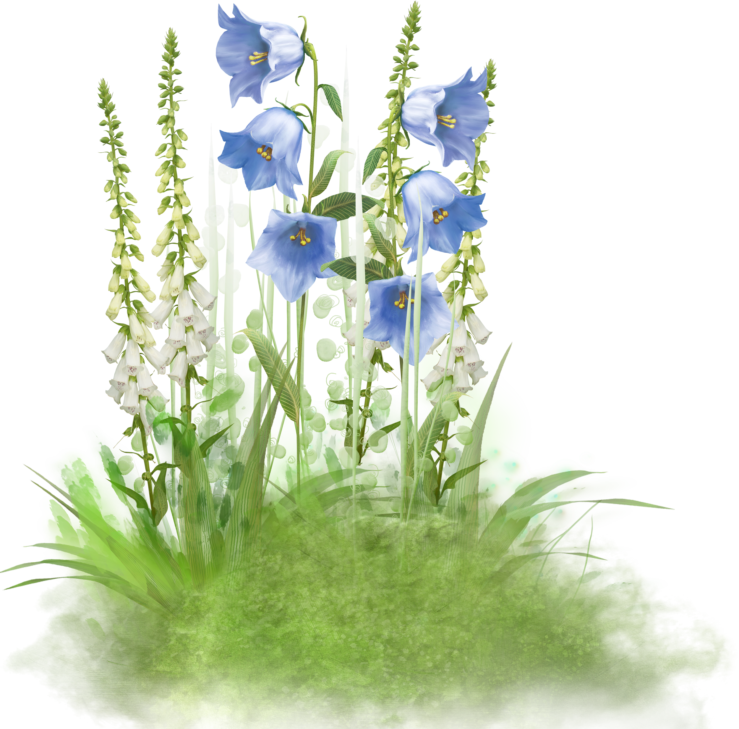 Flower Garden Roses Easter Clip Art - Flower Garden Roses Easter Clip Art (2500x2464)