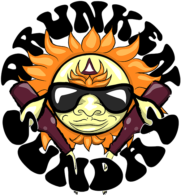 Black Circle Logo On Transparent Background - Drunken Sunday (732x669)