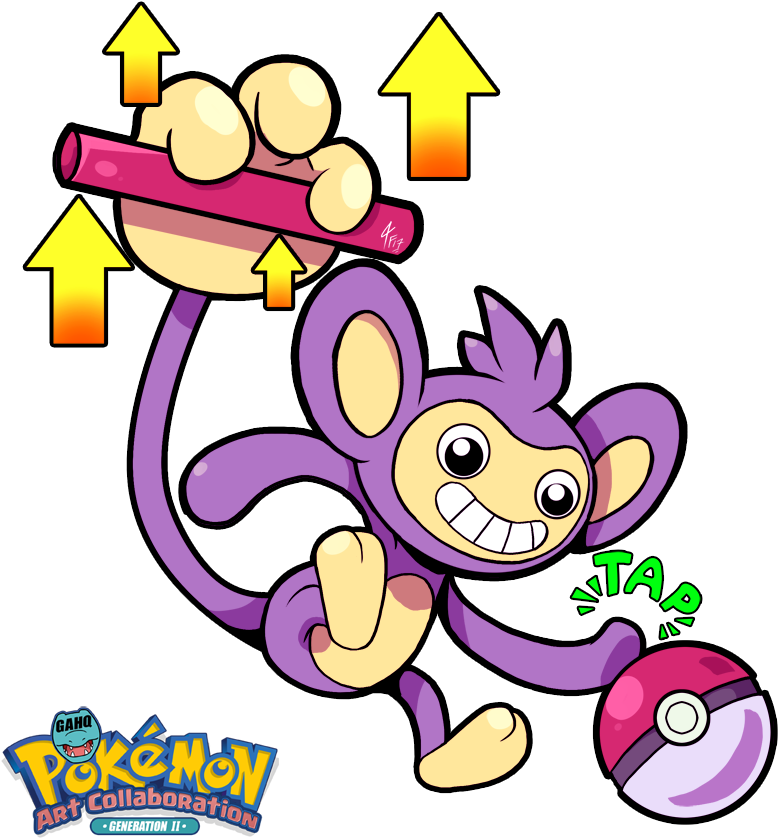 #190 Aipom Used Baton Pass And Nasty Plot In The Game - Pokemon Adventures Book Volume 4 (799x872)