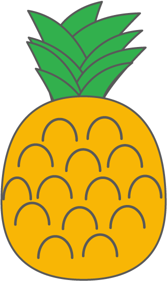 Pineapple - Pineapple - Free Illustration - Clip Art - Seedless Fruit (640x640)