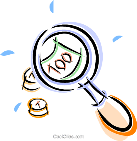 Money Clipart Magnifying Glass - Clip Art (467x480)