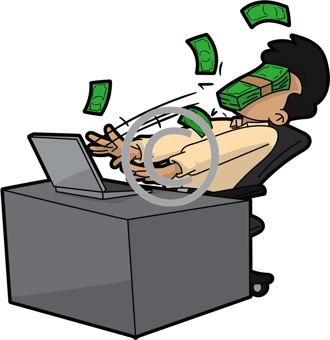 Make Money Clipart Money Machine - Cartoon (1367x1521)