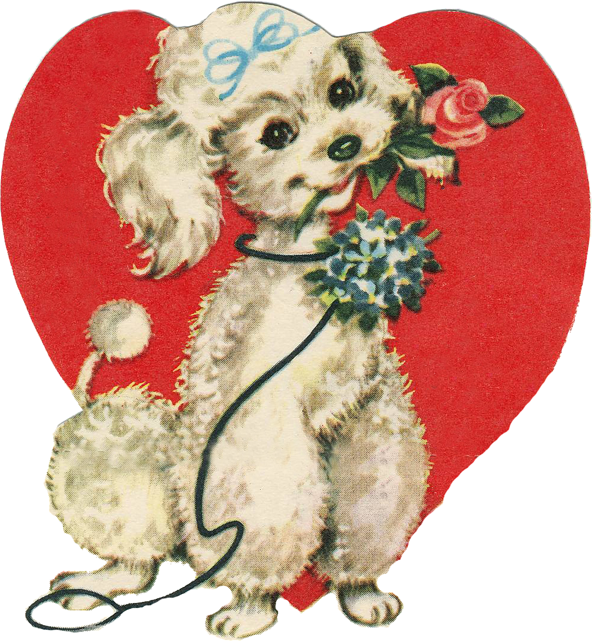 The Kenton County Public Library Has Several Branches, - Poodle Dog Illustration With Flowers And Heart Wine (1181x1280)