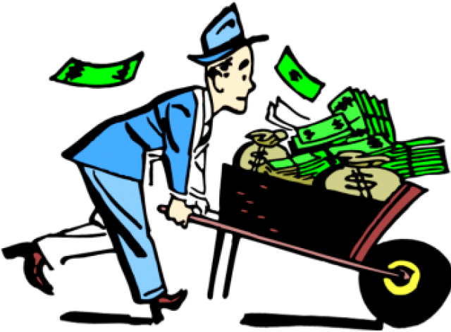 Make Money Clipart Bet - Wheelbarrow Of Money Clipart (640x480)