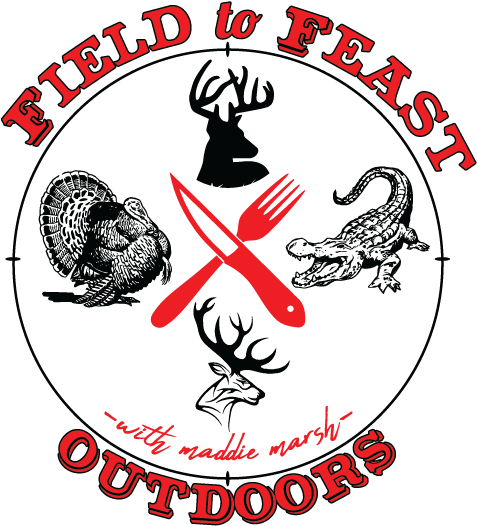 Field To Feast Outdoors Logo - Custom Kraze Alligators Observed In Area Warning 8" (540x540)