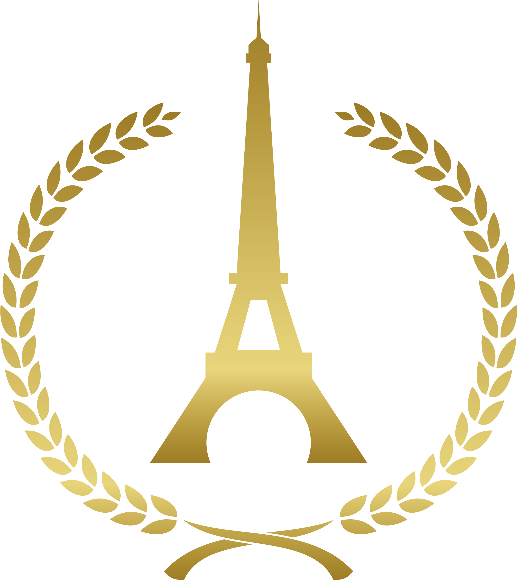 Set In Paris Set In Paris - Laurel Wreath Clip Art (2177x2496)
