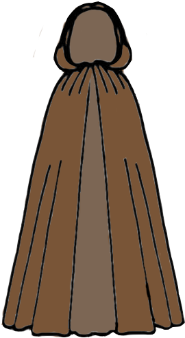 Magic Clipart Cloak - Cartoon Magic Cloak (300x508)