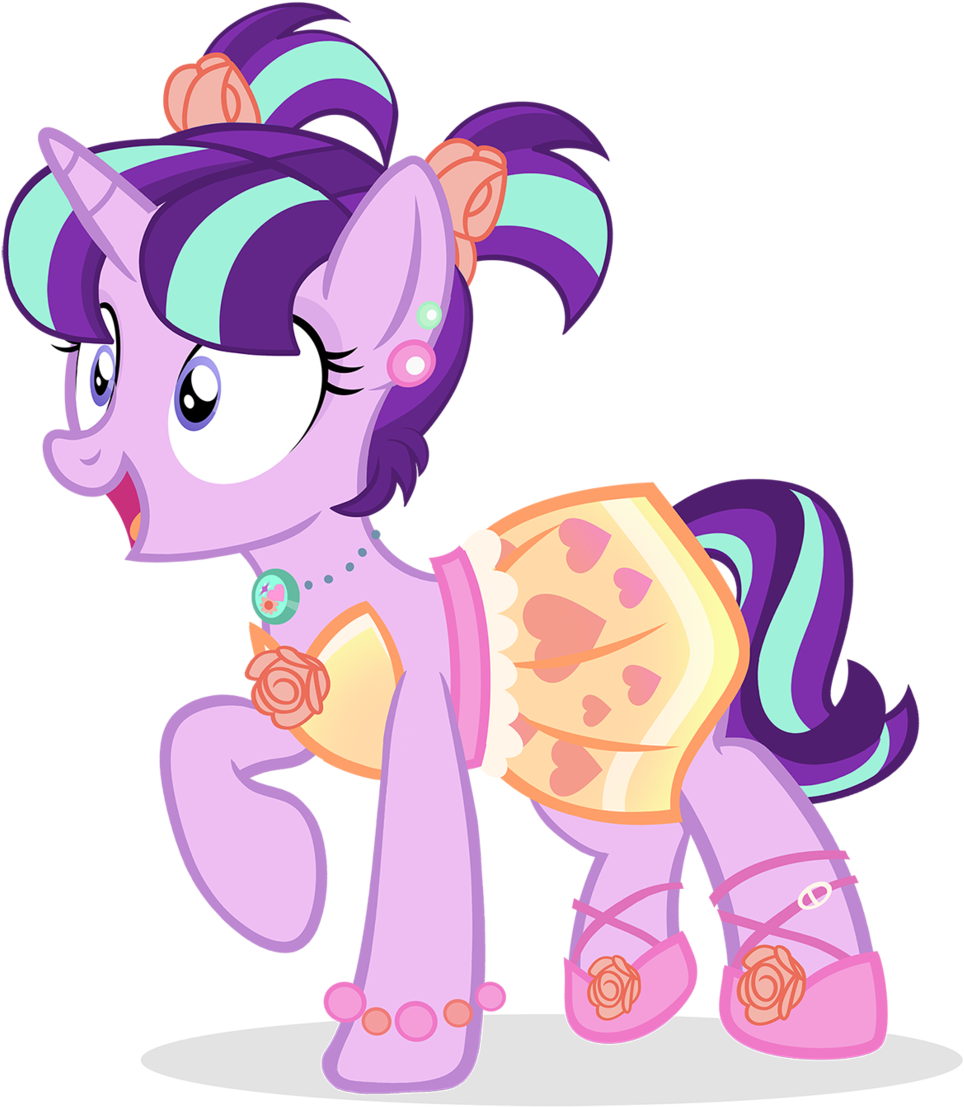 My Little Pony Starlight Glimmer And Sunburst - Starlight Glimmer In A Dress (1024x1154)