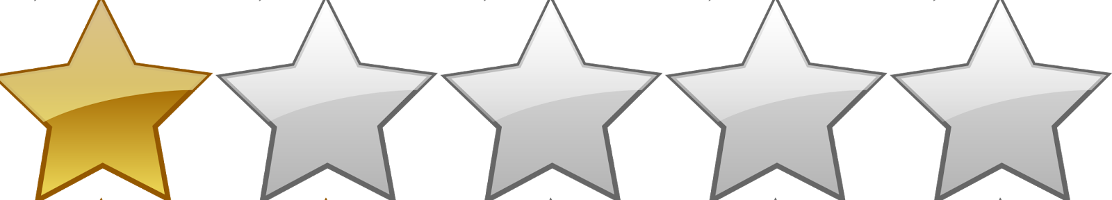 Rating - - 2 Out Of 5 Gold Stars (1600x288)