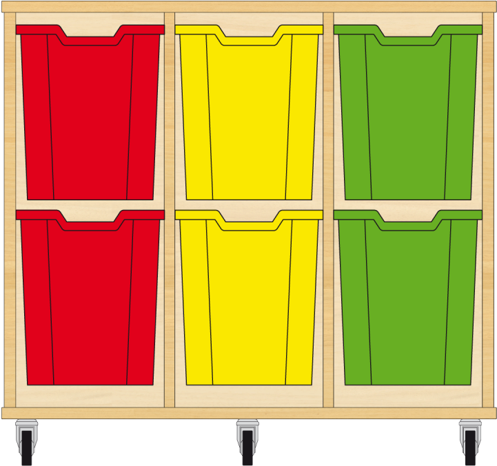 Storix Materiaalkast 14 Beuken, B1050xh856xd465 - Materiaalkast 14 - 3kol. 8hoog Laden Blauw-geel-groen (800x800)
