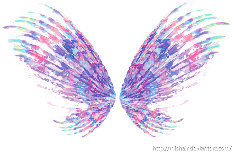 Bloom Sirenix Wings Movie By Mishair - Alas Png (800x534)