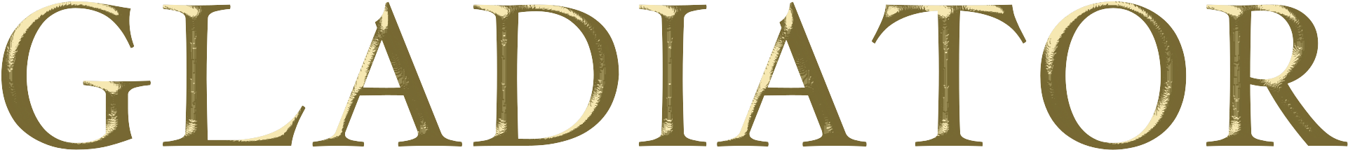 Gladiator Movie Logo 3 By Julie - Wood (2000x292)