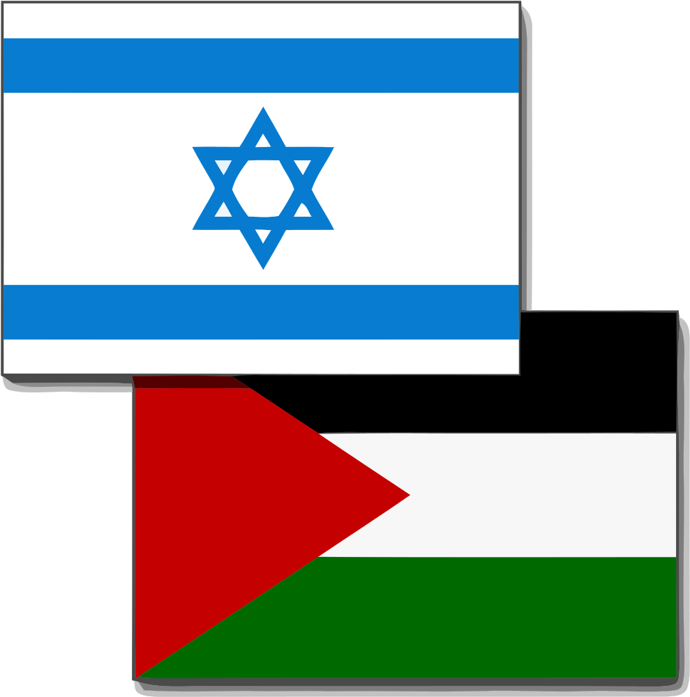 File - Israel-palestine Flags - Svg - Israel And Palestine Flag (2000x2015)