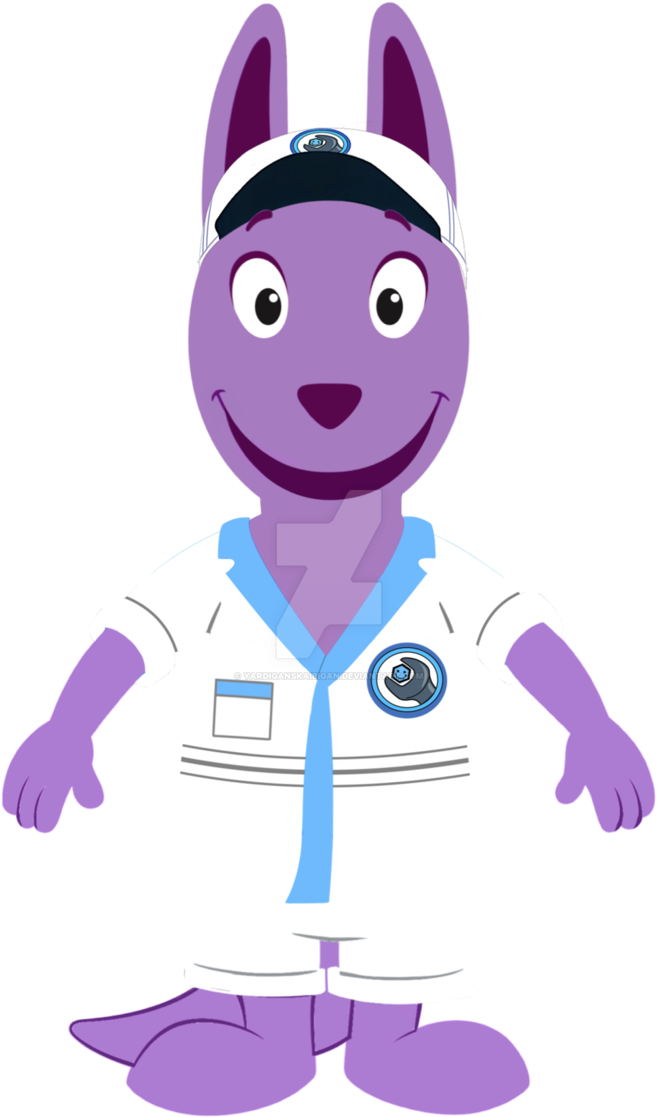 Robot Repairman Austin Vector By Yardiganskaibigan - Robot Rampage The Backyardigans (694x1152)